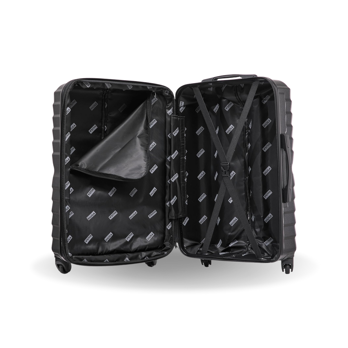 InUSA Aurum 32" Hardside Spinner Checked Suitcase