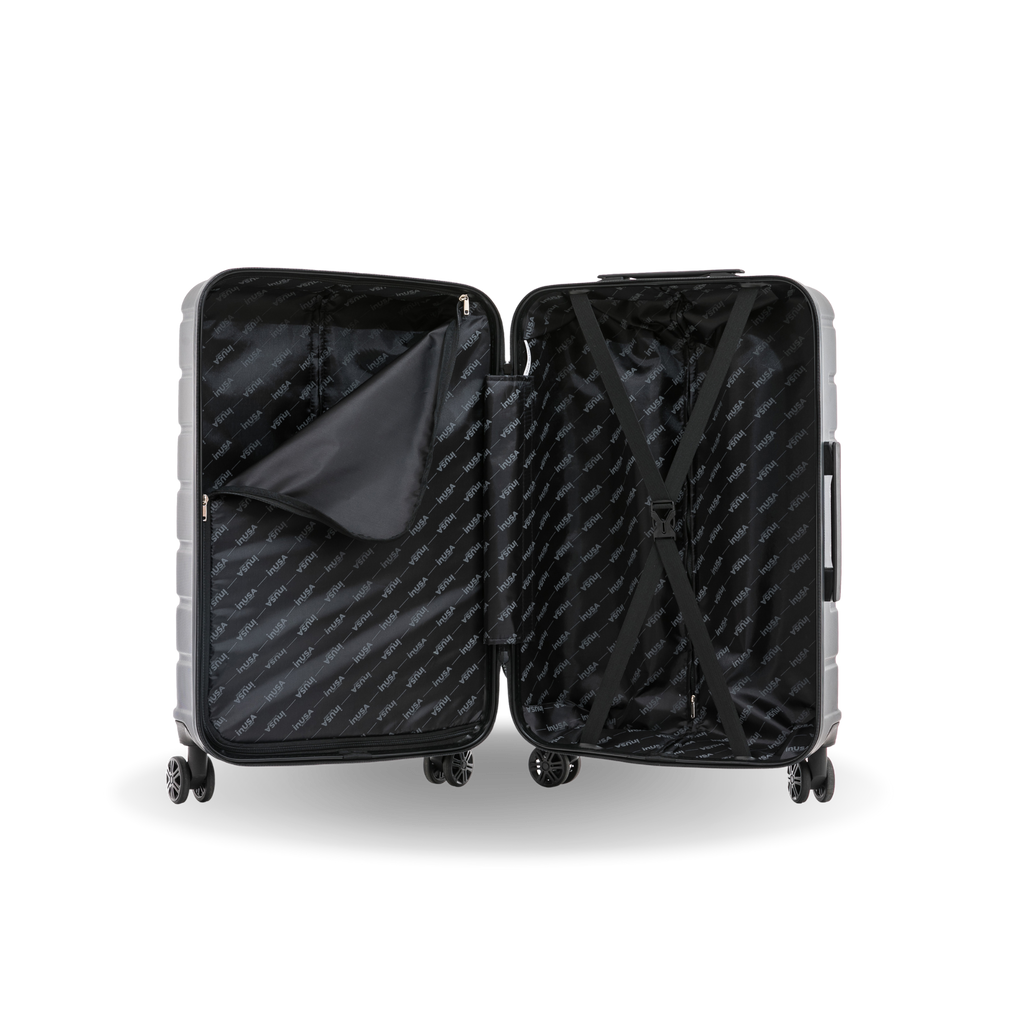 InUSA Trend 24" Hardside Spinner Checked Suitcase