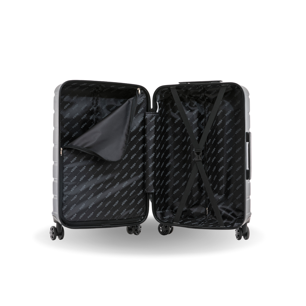 InUSA Trend 24" Hardside Spinner Checked Suitcase