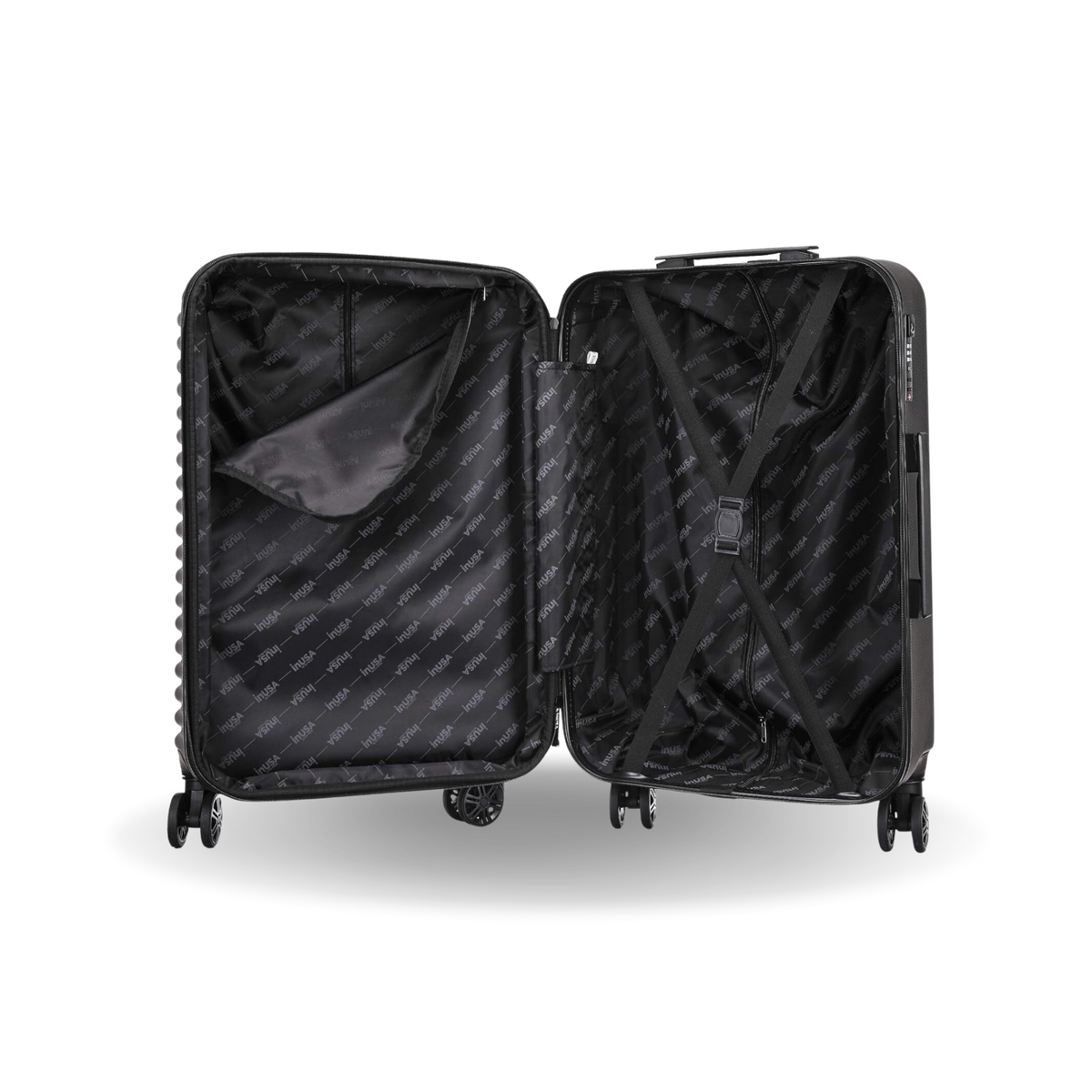 InUSA Ally 3-Piece Hardside Spinner Luggage Set