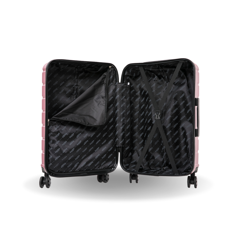 InUSA Trend 24" Hardside Spinner Checked Suitcase