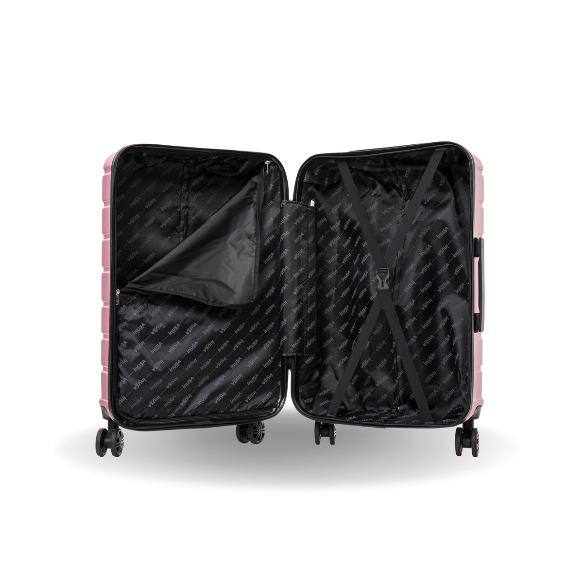 InUSA Trend 24" Hardside Spinner Checked Suitcase