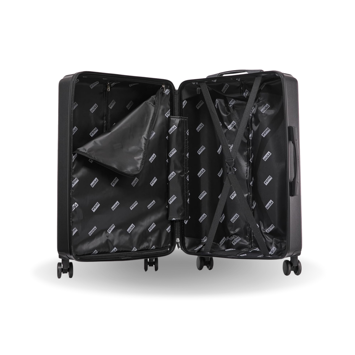 InUSA Drip 24" Hardside Spinner Checked Luggage