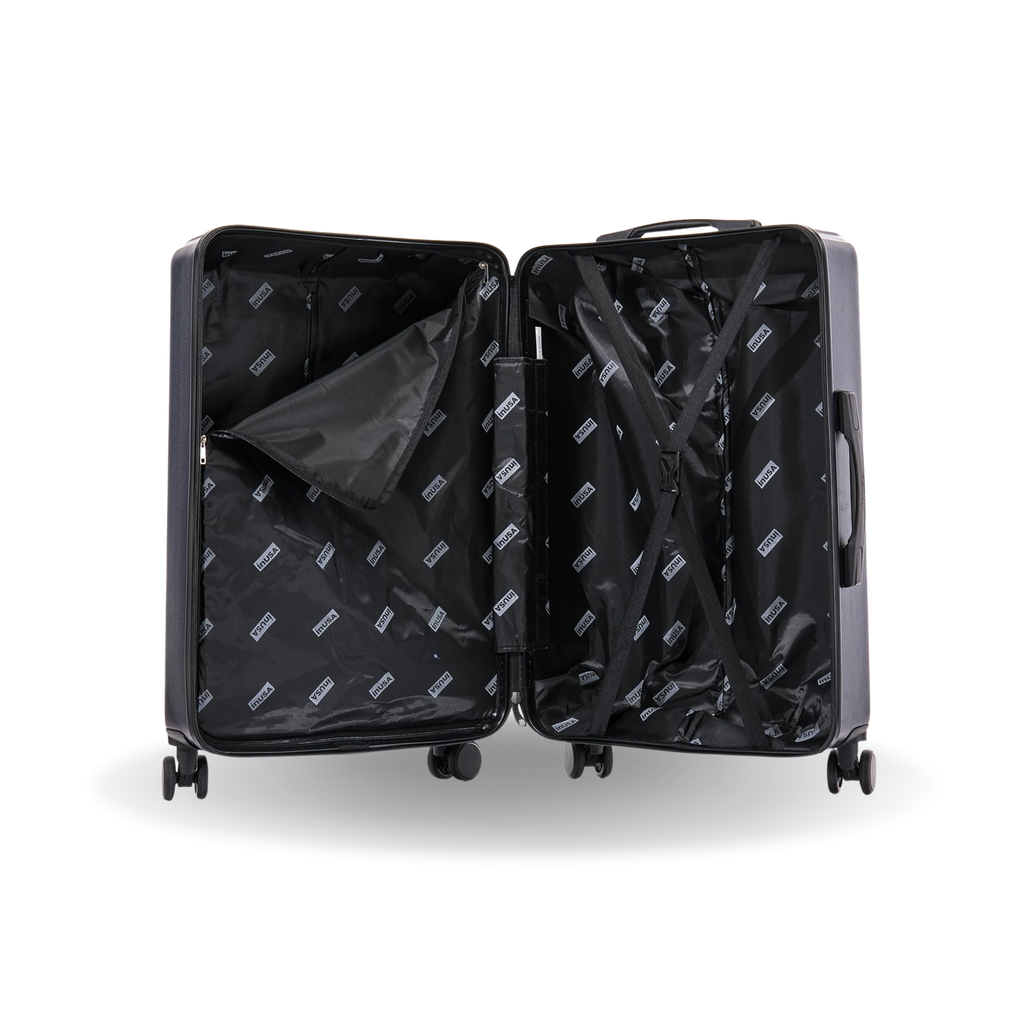 InUSA Drip 28-Inch Hardside Spinner Checked Suitcase