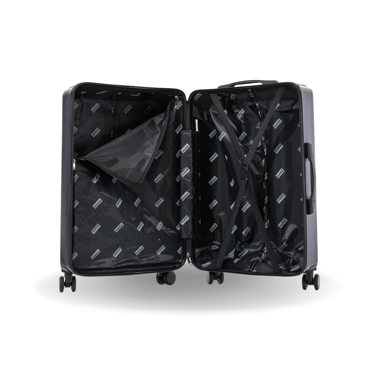 InUSA Drip 28-Inch Hardside Spinner Checked Suitcase