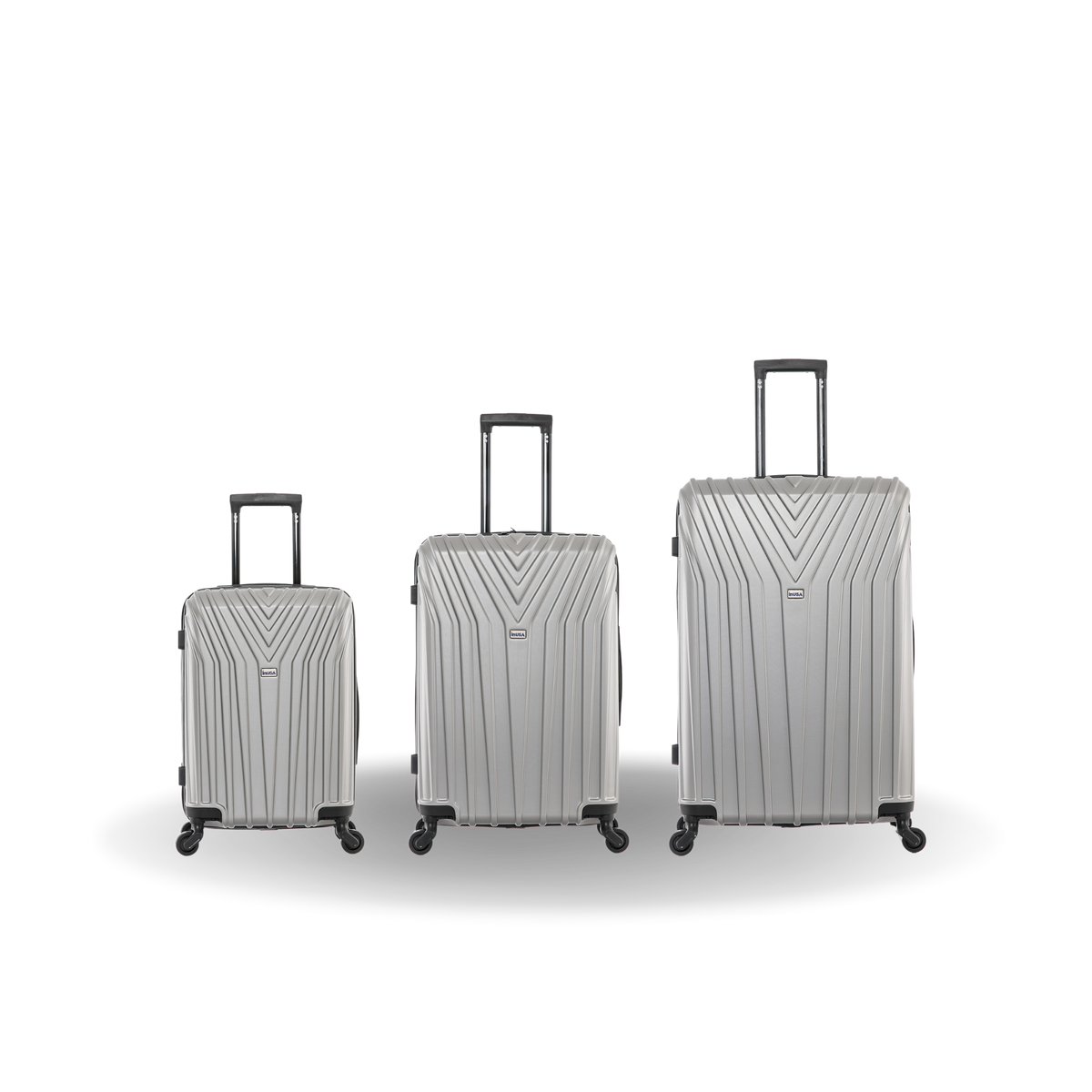 InUSA Vasty 3-Piece Hardside Spinner Luggage Set
