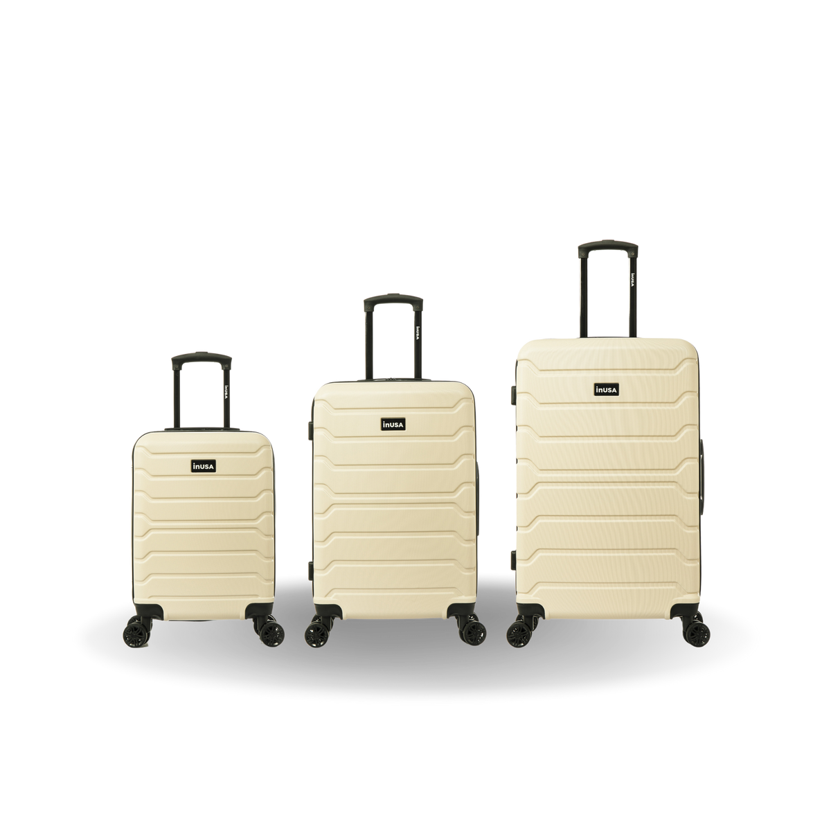 InUSA Trend 3-Piece Hardside Spinner Luggage Set