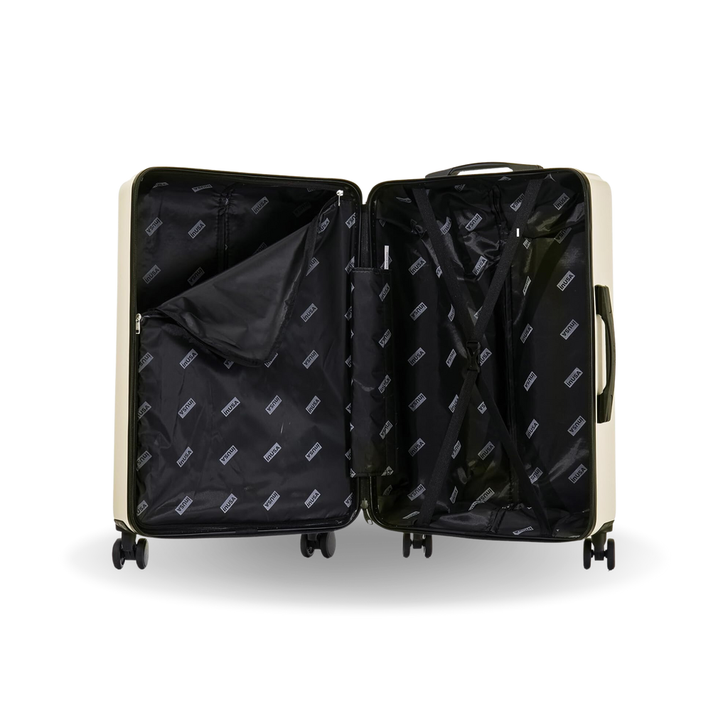InUSA Drip 24" Hardside Spinner Checked Luggage
