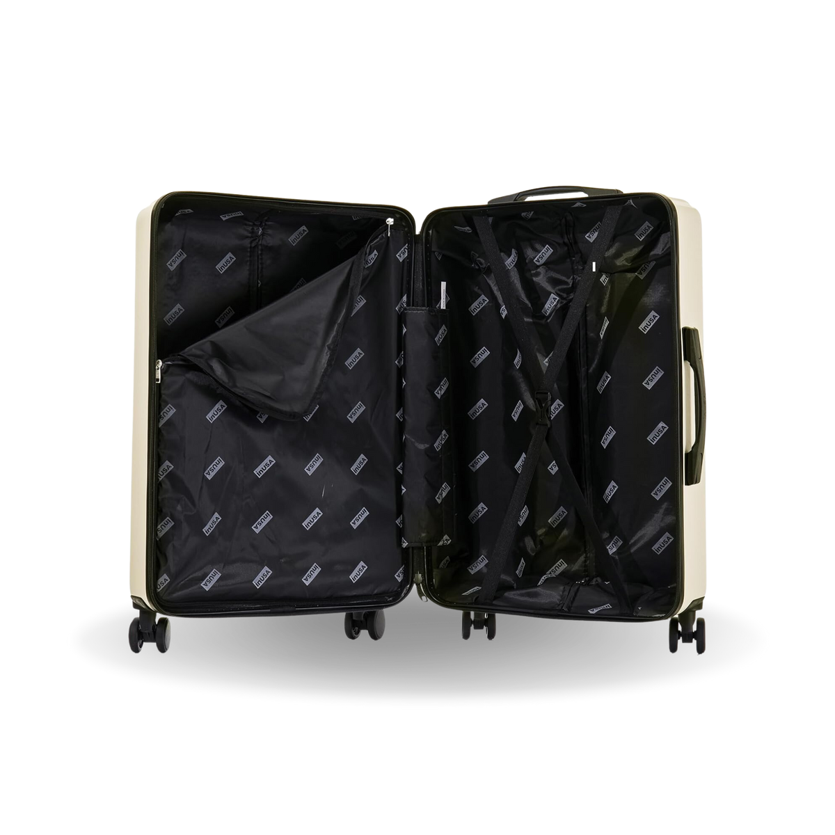InUSA Drip 24" Hardside Spinner Checked Luggage