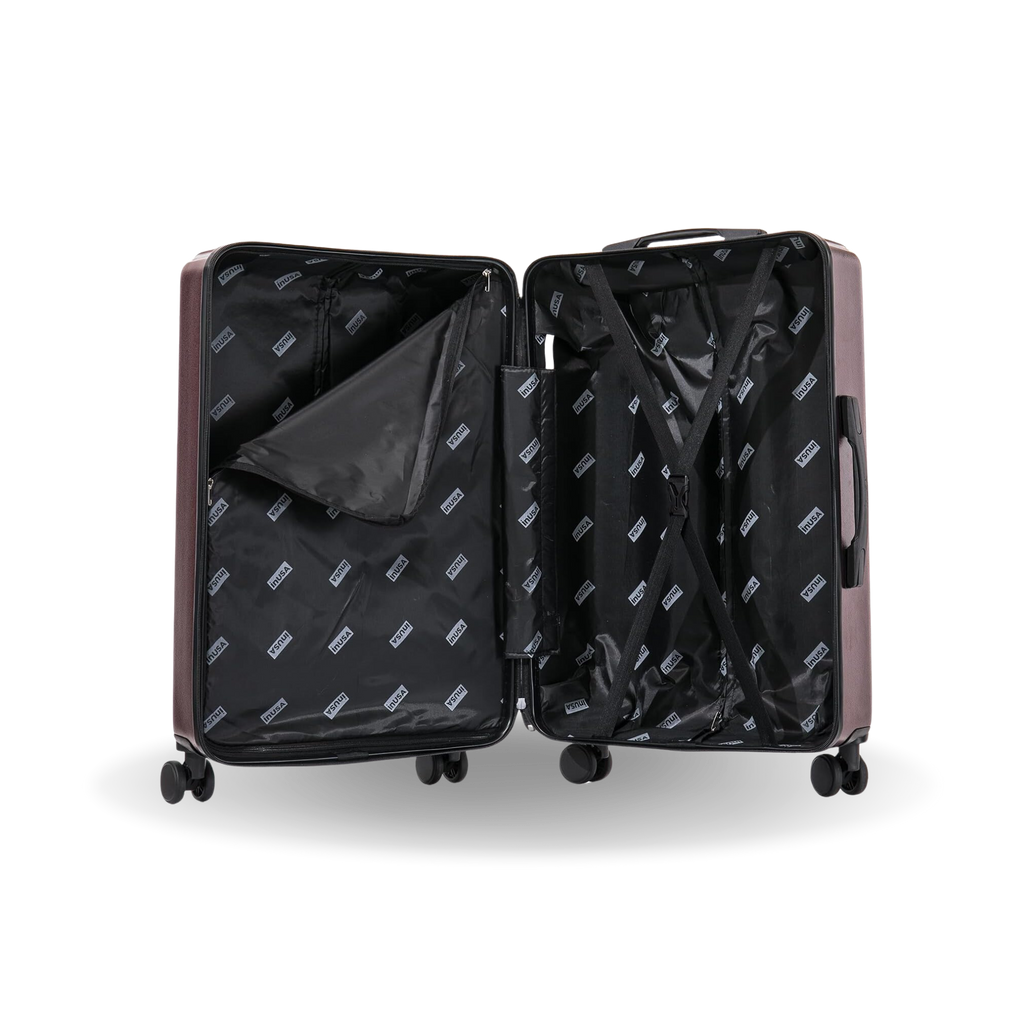 InUSA Drip 24" Hardside Spinner Checked Luggage