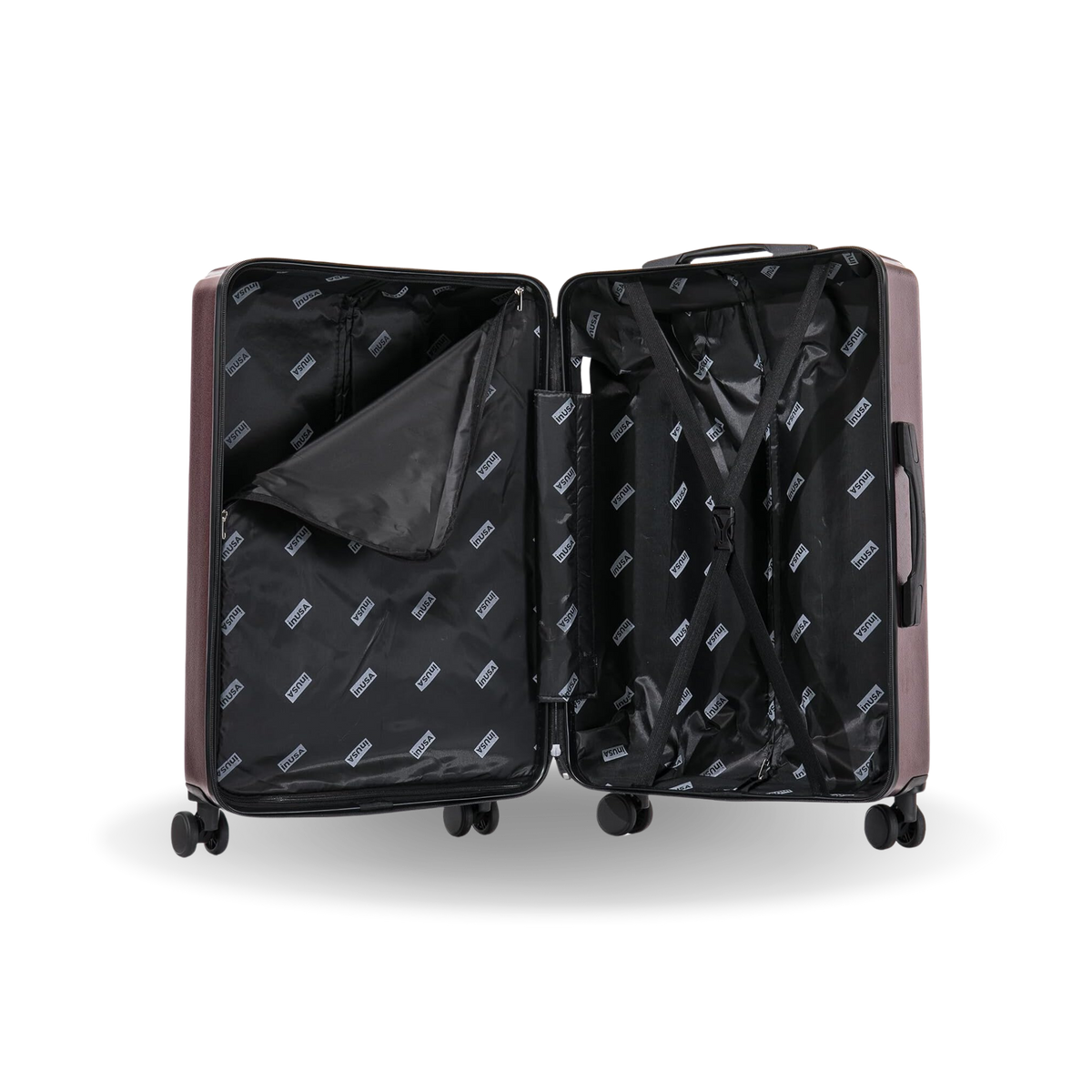 InUSA Drip 24" Hardside Spinner Checked Luggage