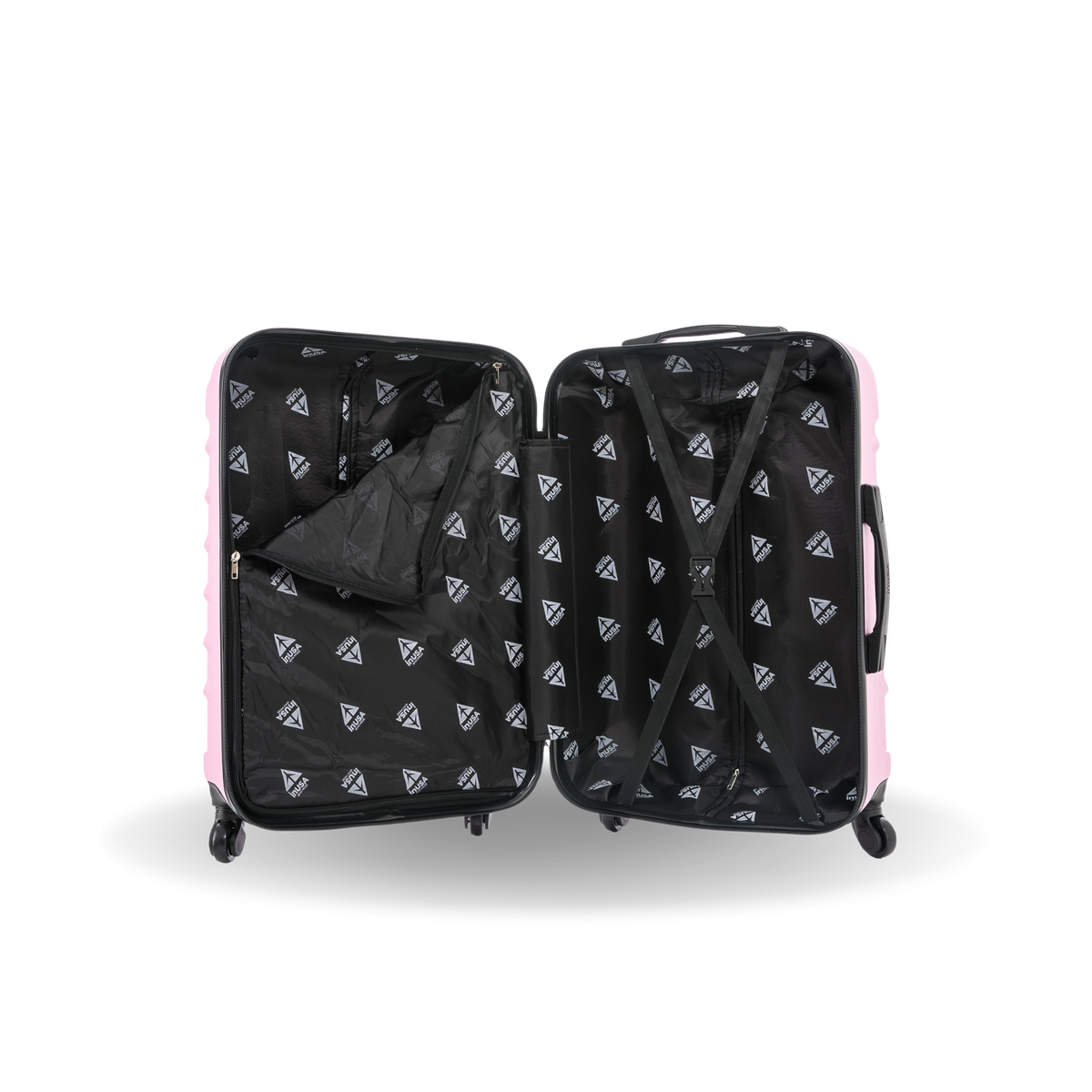 InUSA Endurance 24" Hardside Spinner Checked Suitcase