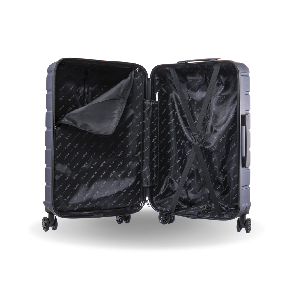 InUSA Trend 24" Hardside Spinner Checked Suitcase