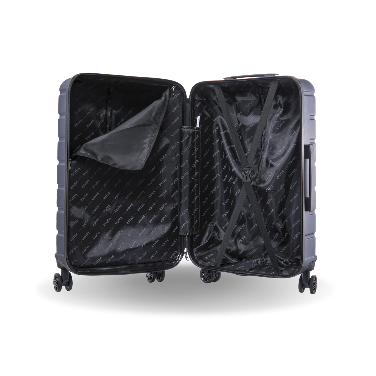 InUSA Trend 24" Hardside Spinner Checked Suitcase