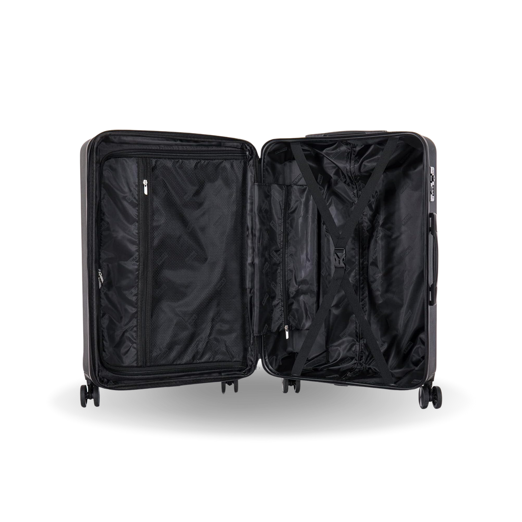InUSA Elysian 24-Inch Hardside Spinner Checked Luggage