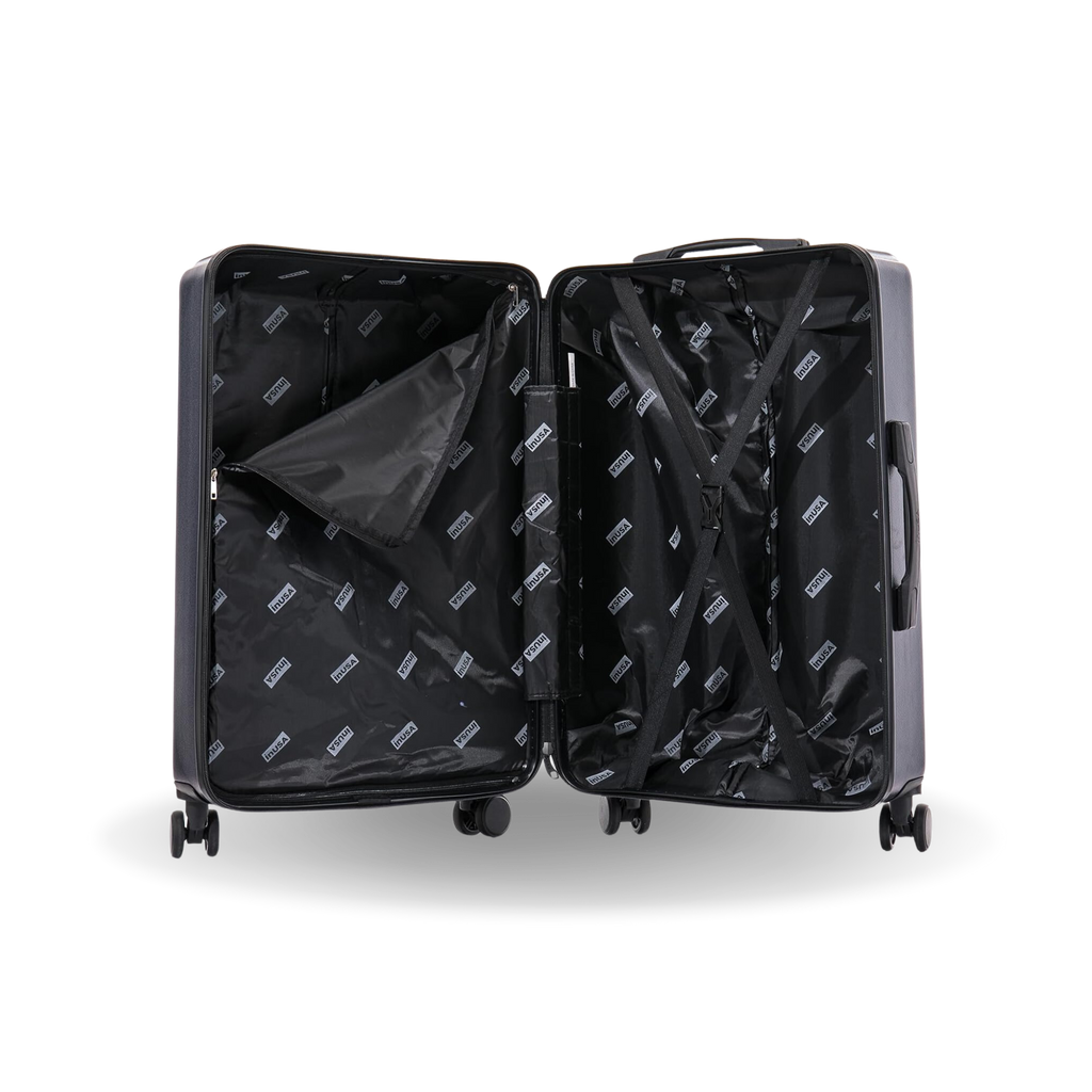 InUSA Drip 24" Hardside Spinner Checked Luggage