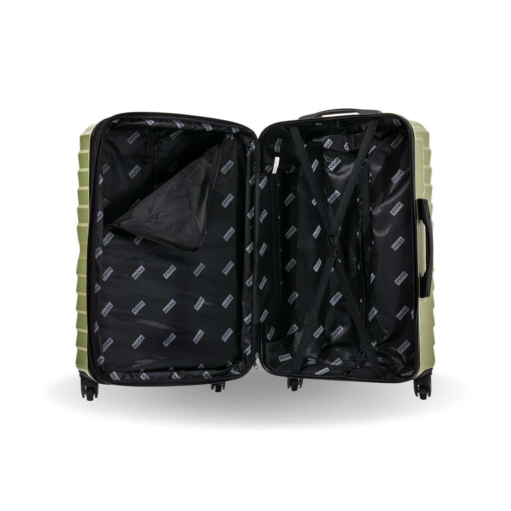 InUSA Aurum 24" Hardside Spinner Checked Suitcase