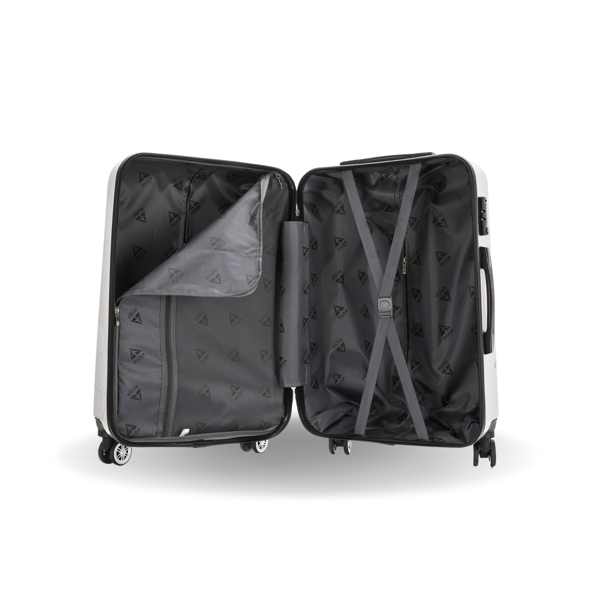InUSA Prints 24" Hardside Spinner Checked Suitcase