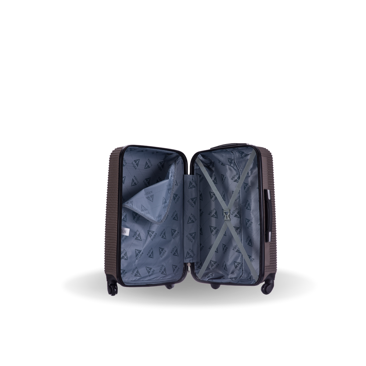 InUSA Royal 24" Hardside Spinner Checked Luggage