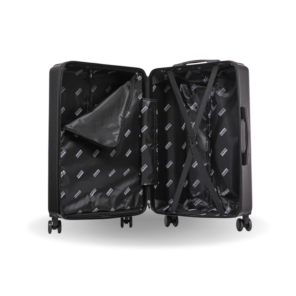 InUSA Drip 28-Inch Hardside Spinner Checked Suitcase