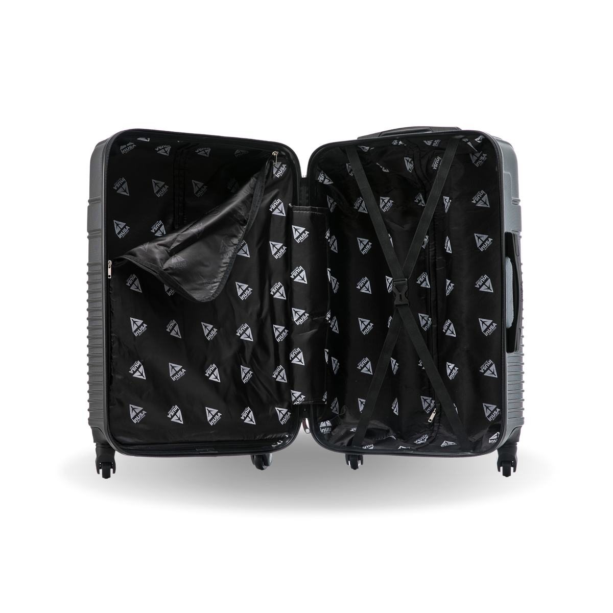 InUSA Resilience 24" Hardside Spinner Checked Suitcase