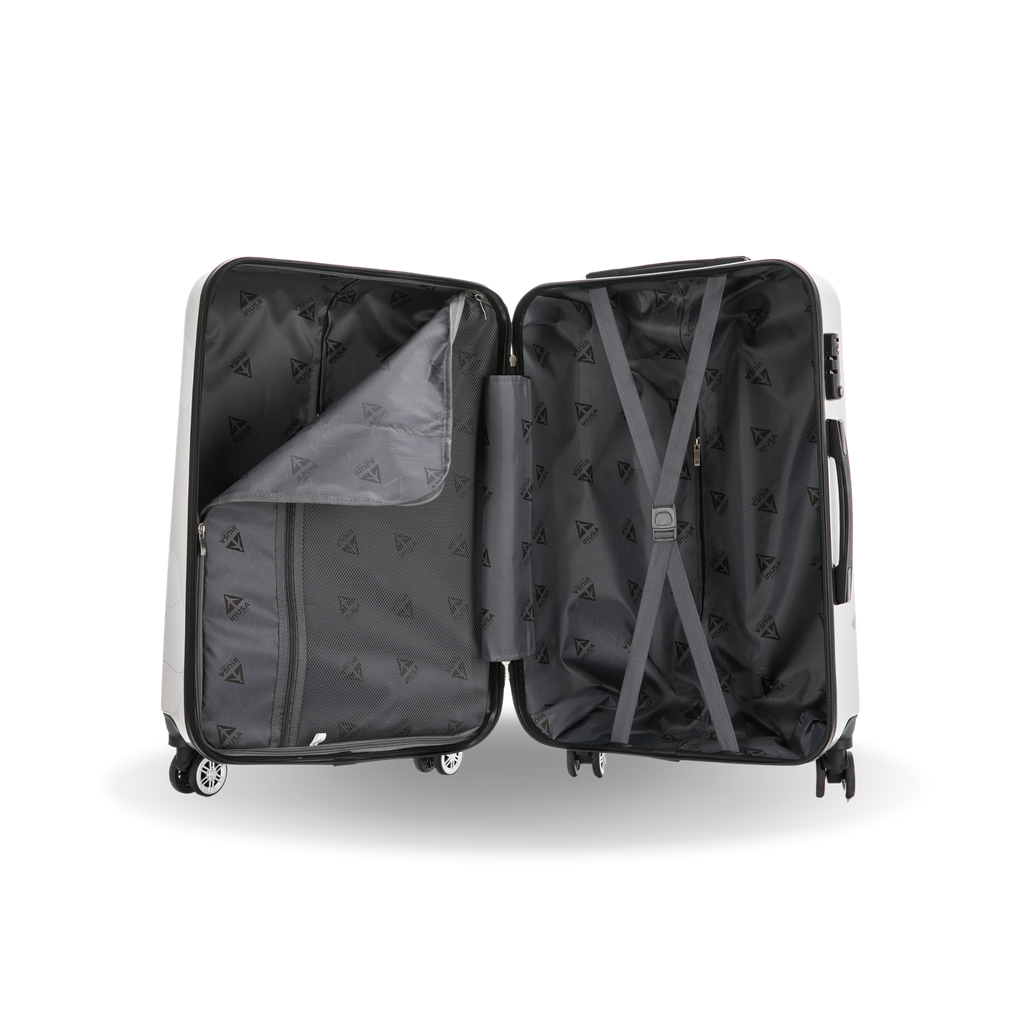 InUSA Prints 28-Inch Hardside Checked Suitcase