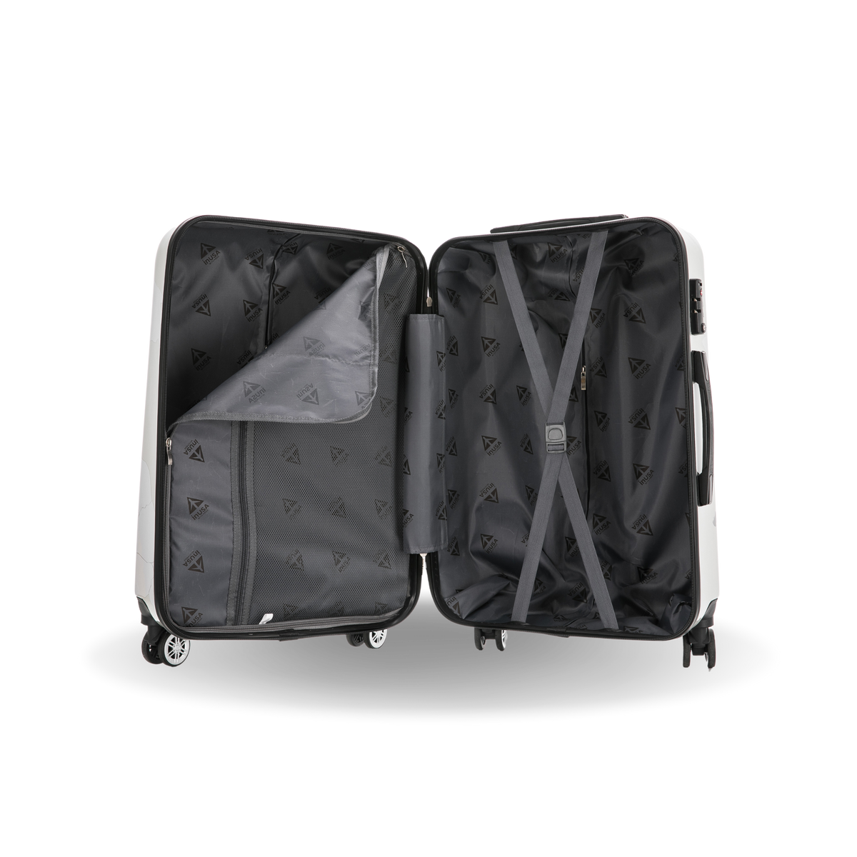 InUSA Prints 28-Inch Hardside Checked Suitcase