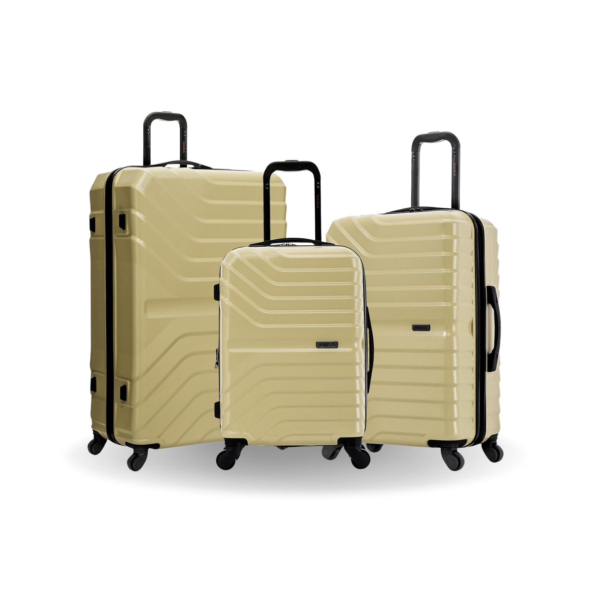 InUSA Aurum 3-Piece Hardside Spinner Luggage Set