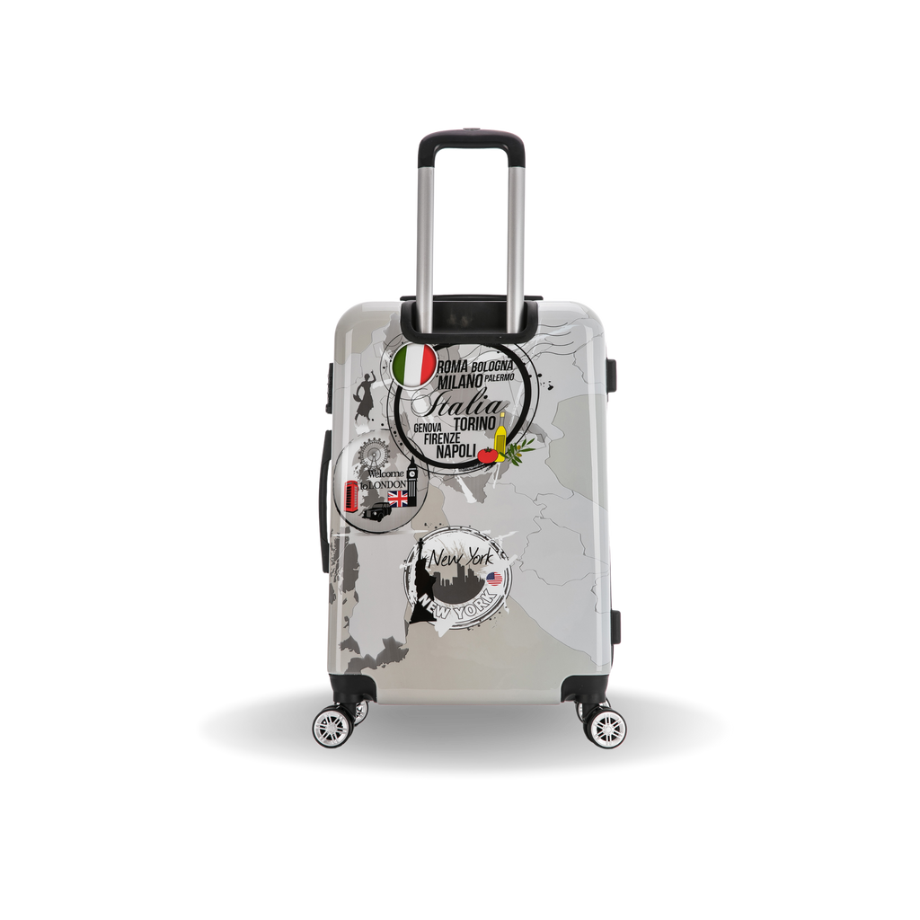 InUSA Prints 24" Hardside Spinner Checked Suitcase