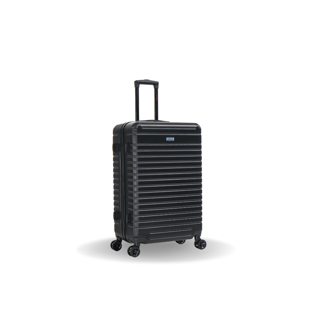 InUSA Deep 24" Hardside Spinner Checked Suitcase
