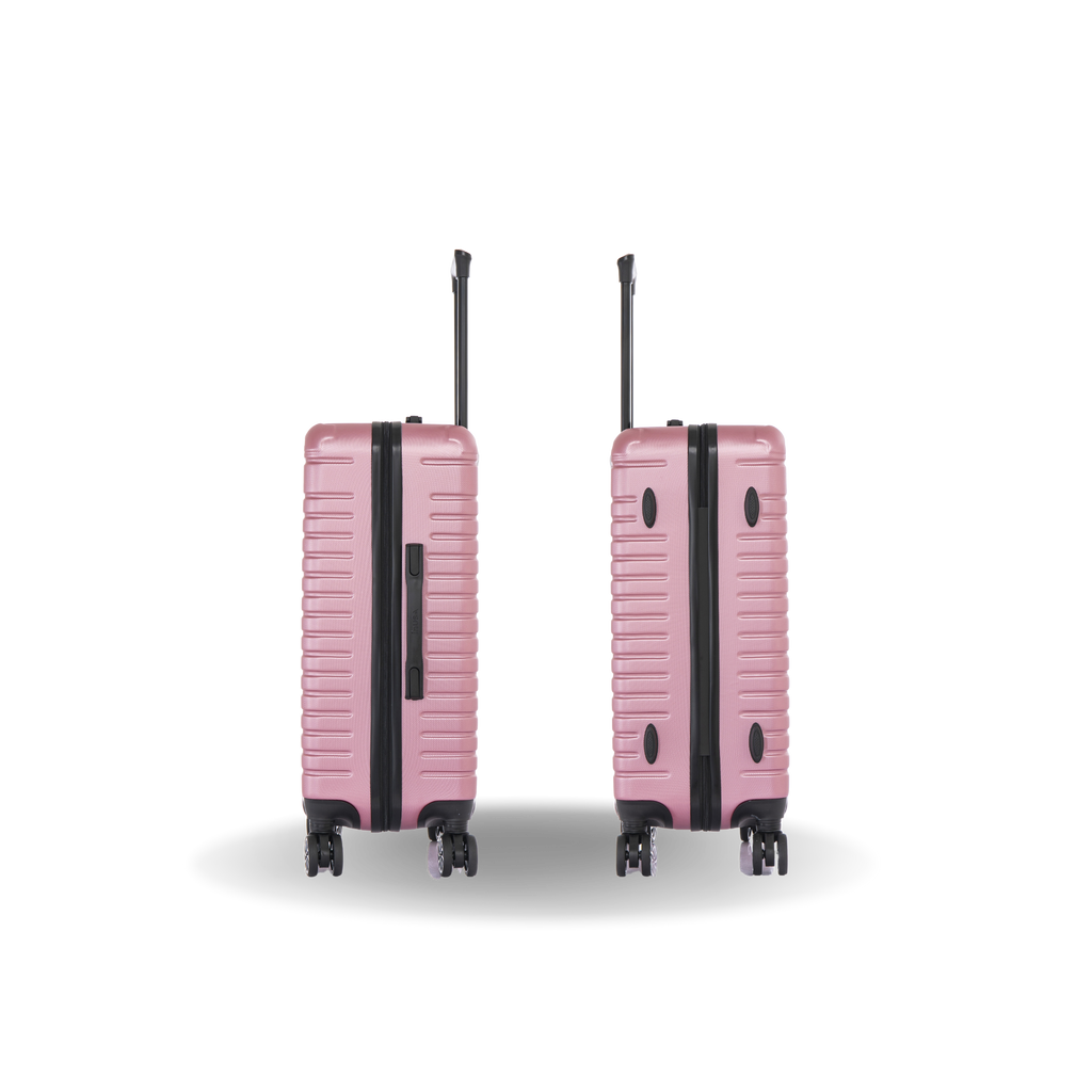 InUSA Deep 24" Hardside Spinner Checked Suitcase