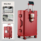 TSA-Lock Aluminum Carry-On Suitcase