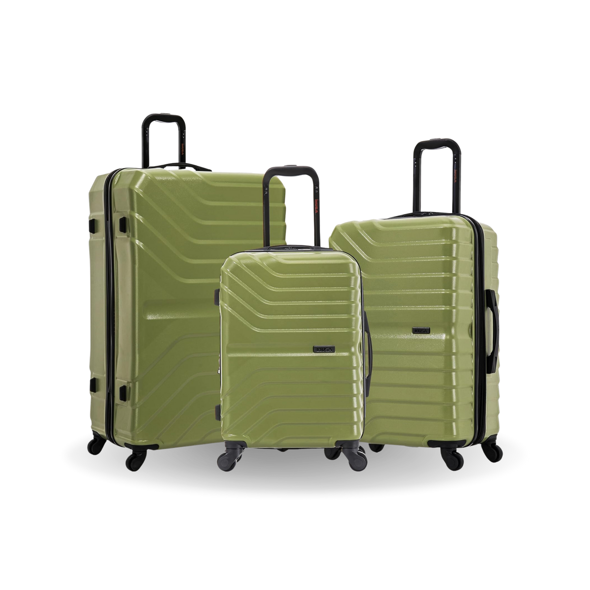 InUSA Aurum 3-Piece Hardside Spinner Luggage Set