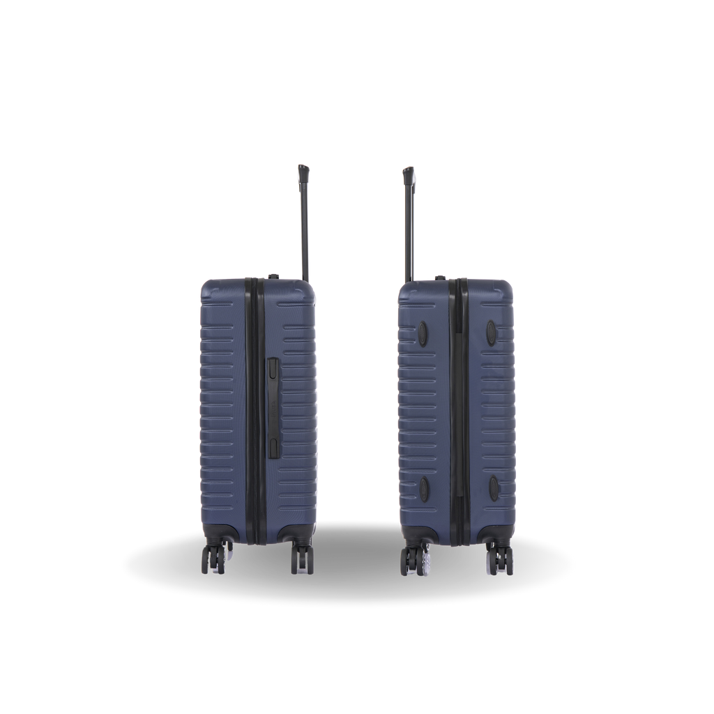 InUSA Deep 24" Hardside Spinner Checked Suitcase