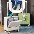 18-Inch Full-Opening Hardside Carry-On Suitcase