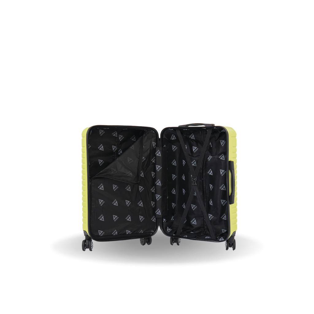InUSA Deep 24" Hardside Spinner Checked Suitcase