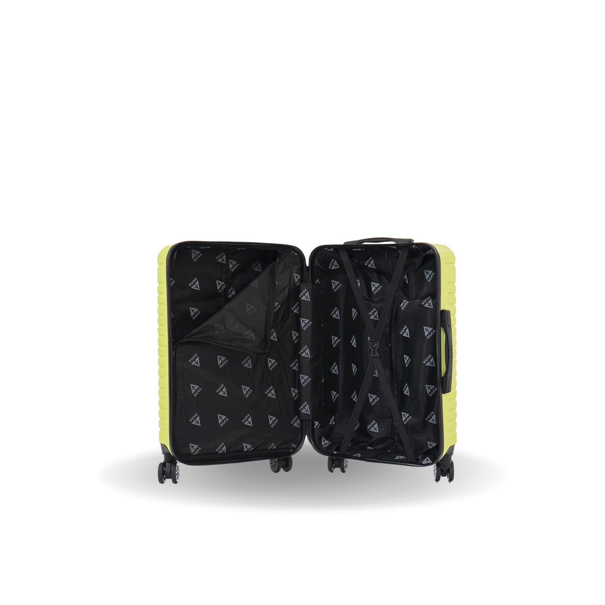 InUSA Deep 24" Hardside Spinner Checked Suitcase