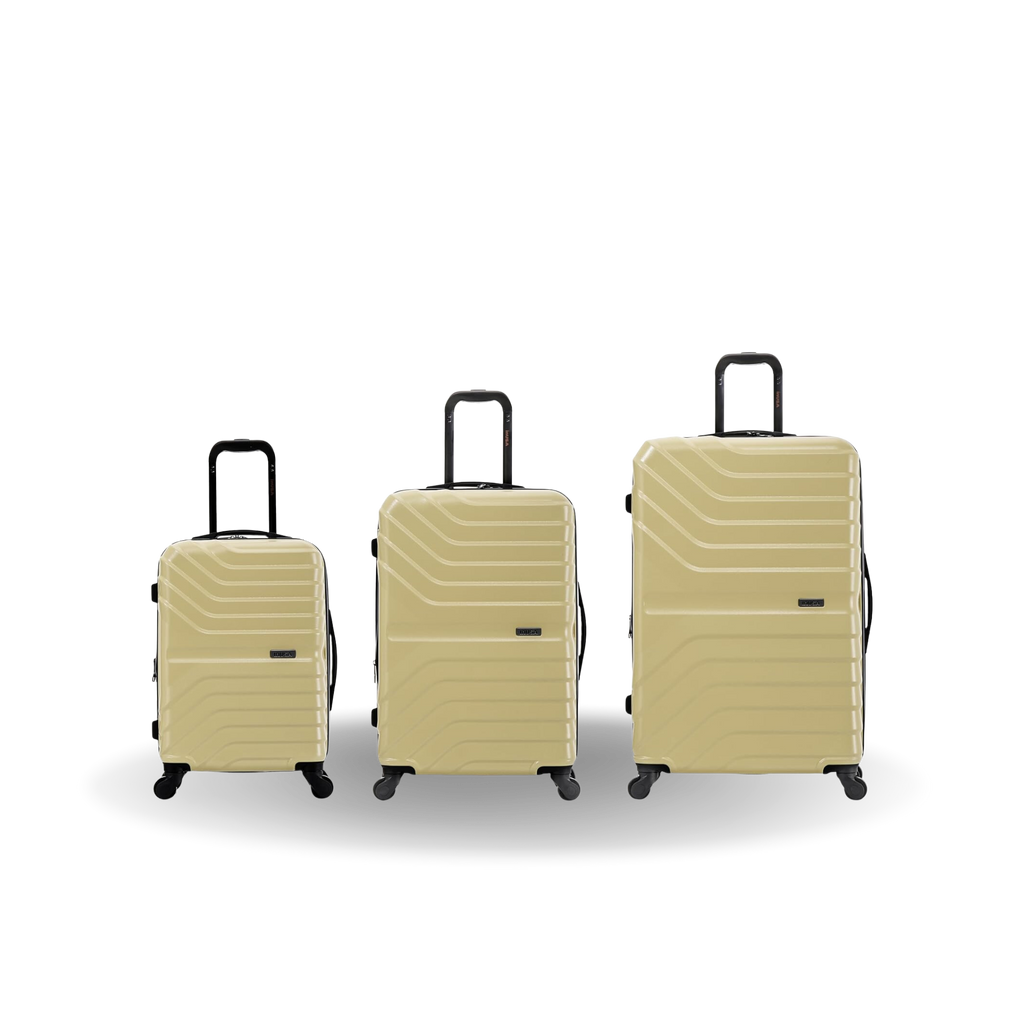 InUSA Aurum 3-Piece Hardside Spinner Luggage Set