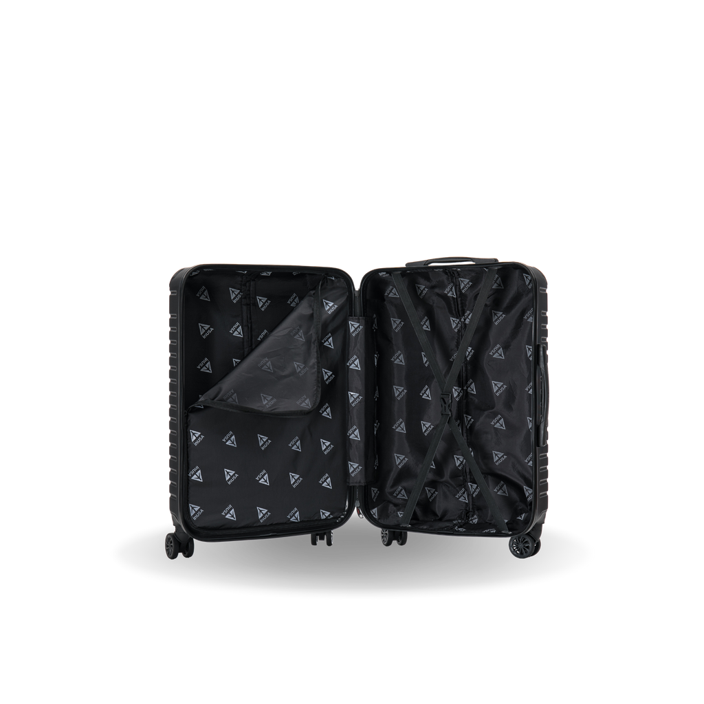InUSA Deep 24" Hardside Spinner Checked Suitcase