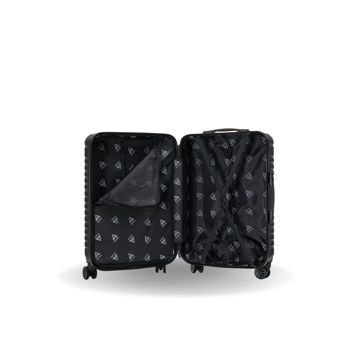InUSA Deep 24" Hardside Spinner Checked Suitcase