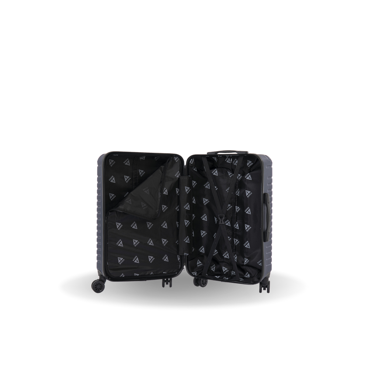 InUSA Deep 24" Hardside Spinner Checked Suitcase