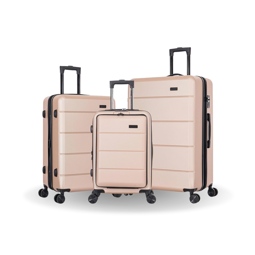 InUSA Elysian 3-Piece Hardside Spinner Luggage Set