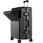 Front-Opening Aluminum Carry-On Suitcase