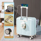 18-Inch Full-Opening Hardside Carry-On Suitcase