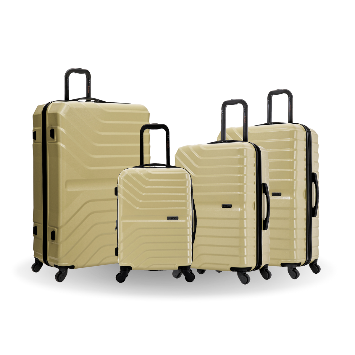 InUSA Aurum 4-Piece Hardside Spinner Luggage Set