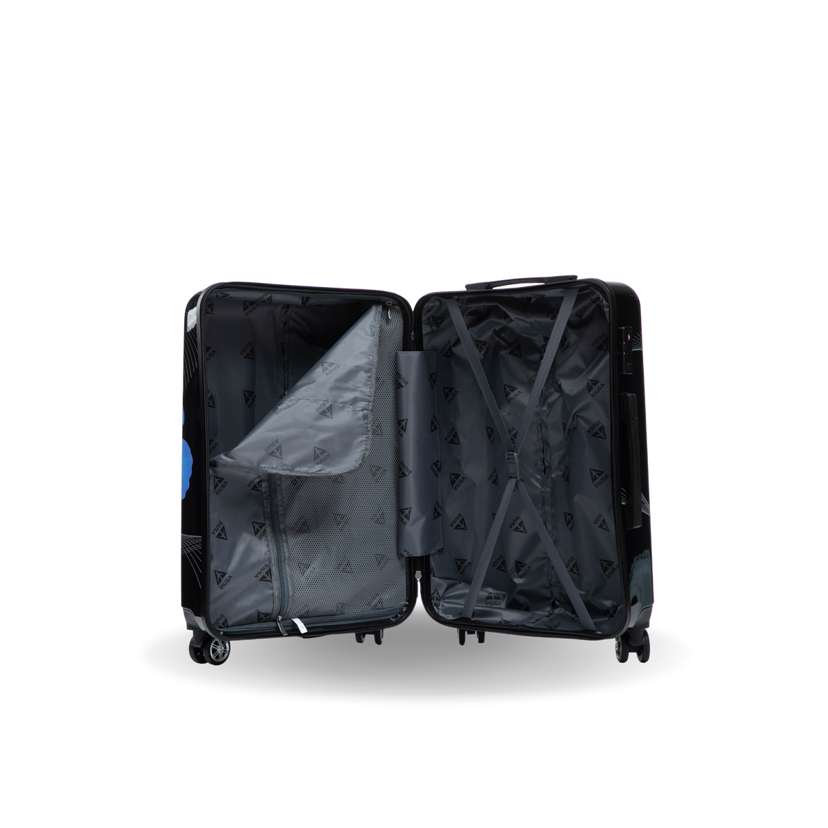 InUSA Prints 24" Hardside Spinner Checked Suitcase
