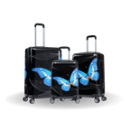 InUSA Prints 3-Piece Hardside Spinner Luggage Set