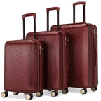 Travellty 3-Piece Expandable Polycarbonate Luggage Set