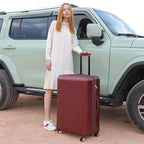 Travellty 3-Piece Expandable Polycarbonate Luggage Set
