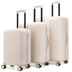 Travellty 3-Piece Expandable Polycarbonate Luggage Set